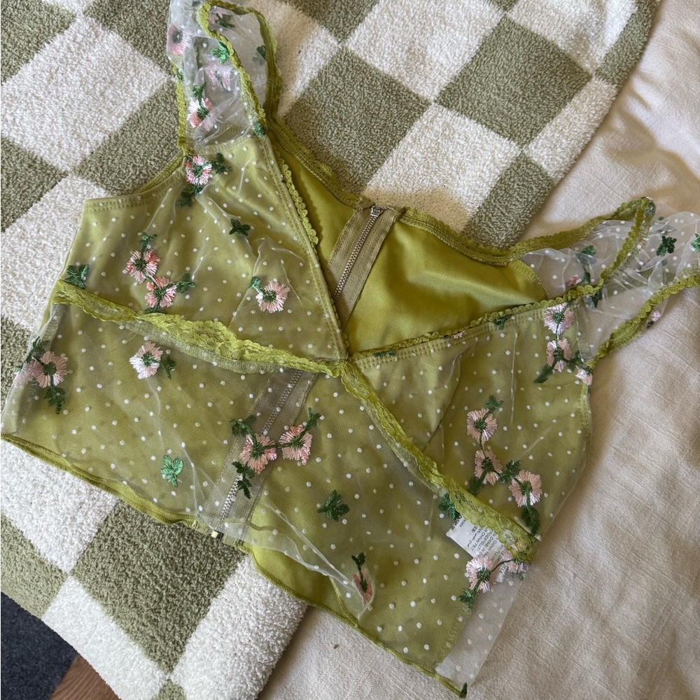 Floral fairy crop top